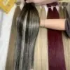 22 Inch Straight Scandinavian Blonde Color Tape In Hair Extensions 9 Straight Scandinavian Color Seamless Tape In Hair Extensions