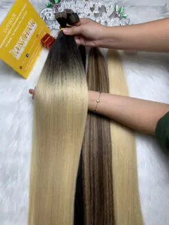Tape In Extensions Human Hair Ombre Color 100% Vietnamese Hair