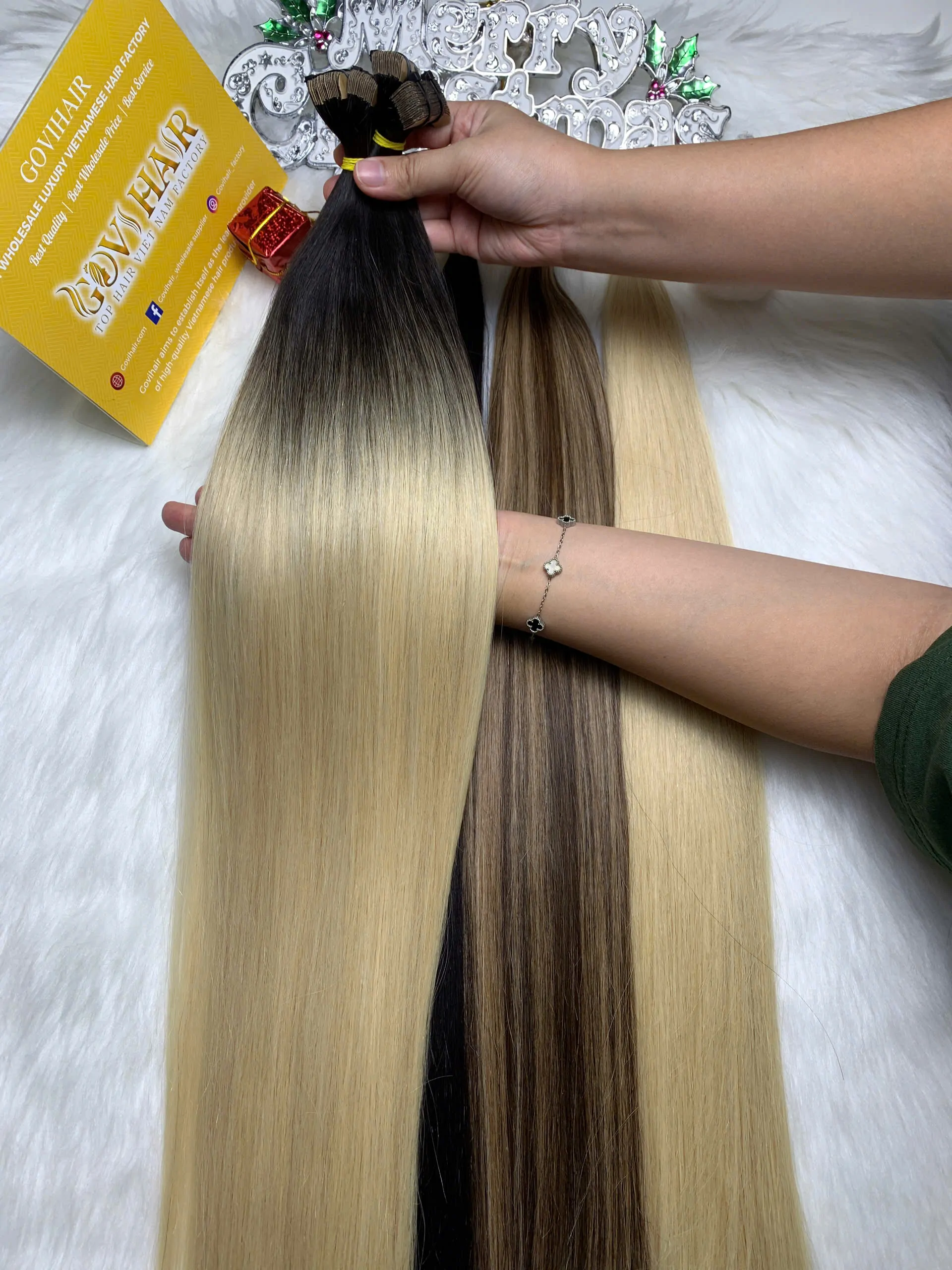 Tape In Extensions Human Hair Ombre Color 100% Vietnamese Hair