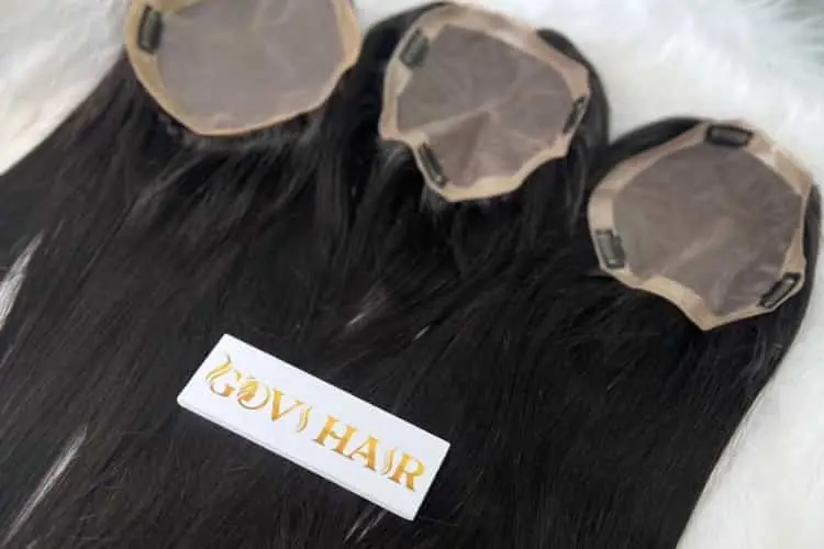 Topper/Toupee 130 Density Lace 5x5 Natural Color Vietnam Hair Product