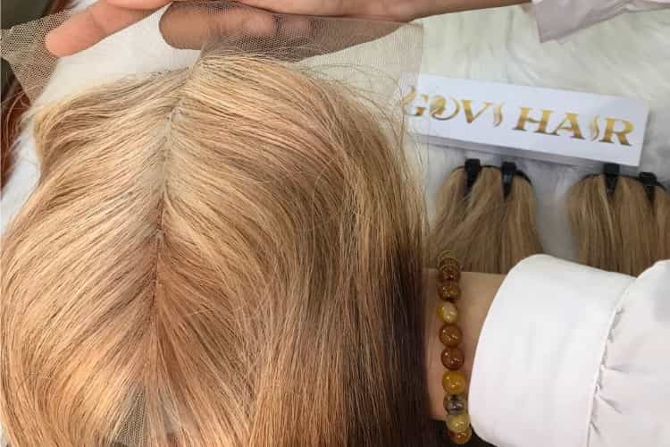 Best Quality Transparent Lace Closure 4×4 Ombre Color at Govihair Transparent Lace Closure 4×4 Ombre Mix Blonde&Brown Virgin Hair