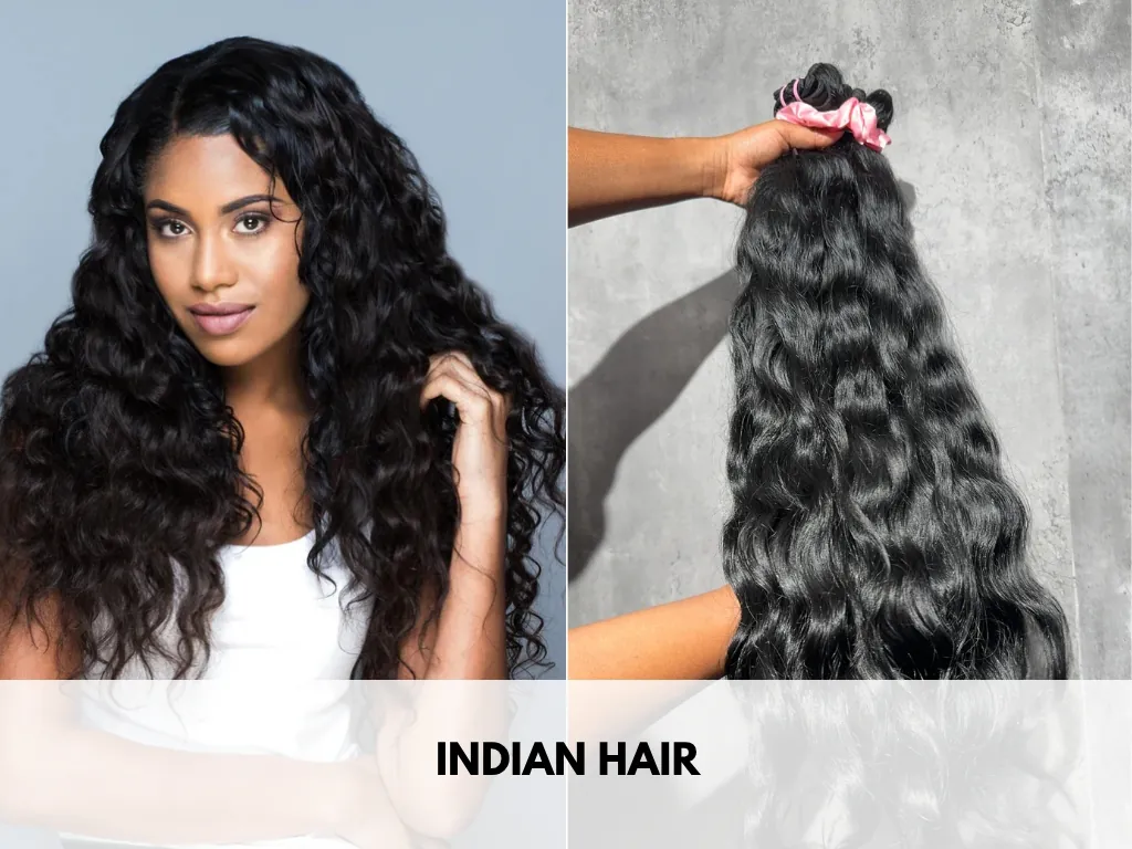 Indian hair is lighter and more varied.