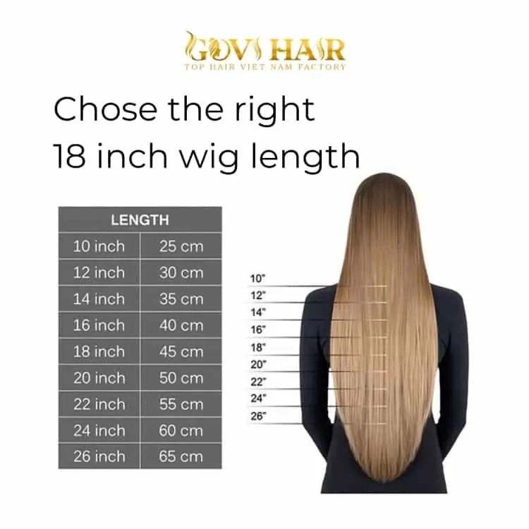 18 inch wig length chart 18 inch wig length chart