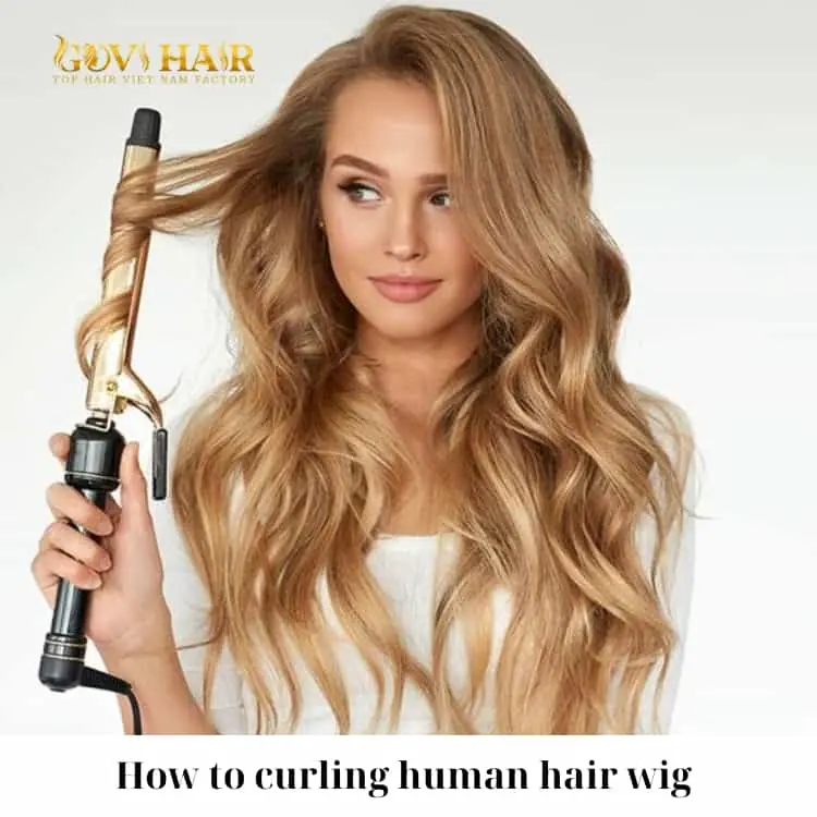 curling human hair wig