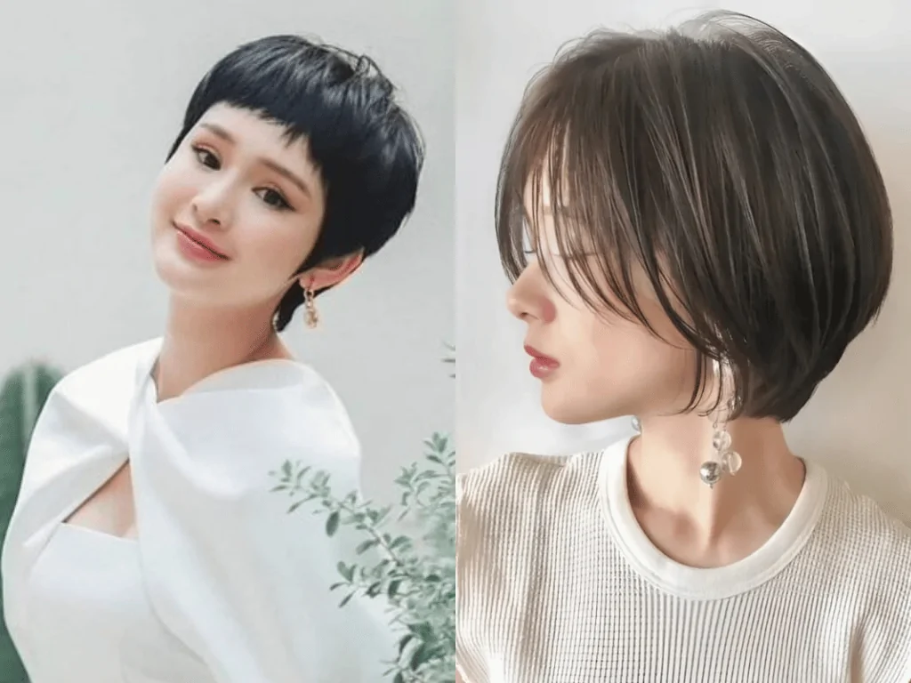 Vietnamese pixie cut hairstyle for females