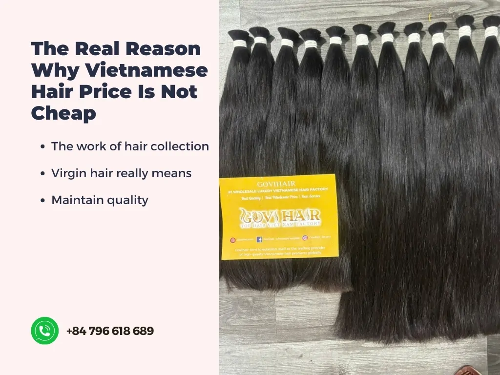 The real reason why Vietnamese hair price is not cheap