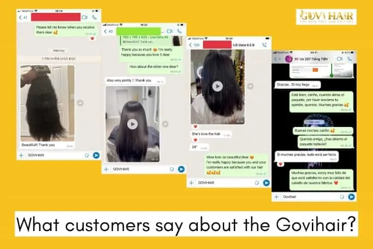 Reviews from customer on products and service at GoviHair
