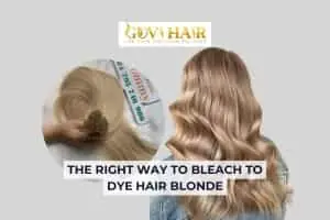 how to bleach hair blonde righ way