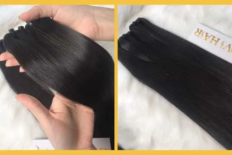 Visual inspection to know original bone straight hair Visual inspection to know original bone straight hair