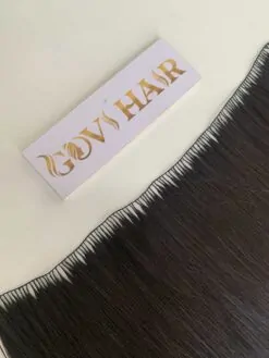 Feather Weft Hair Extensions Natural Color 100% Human Hair 5 9d feather hair extension natural