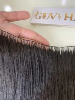 Feather Weft Hair Extensions Natural Color 100% Human Hair 6 9d feather hair extensions natural color