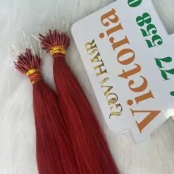 f tip hair extensions red color vietnamese hair