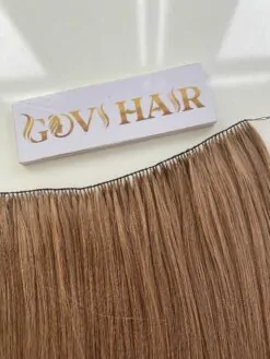 20 Inch Straight #18 Ash Blonde Color Feather Weft Hair Extensions 100% Human Hair 6 feather weft hair extension 18 color vietnam hair