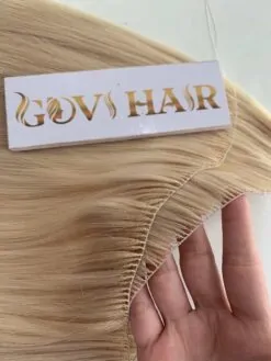 Feather weft hair extensions 613 color