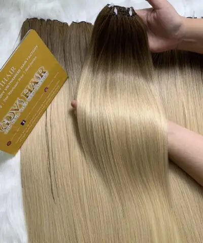 feather-weft-hair-ombre-blonde