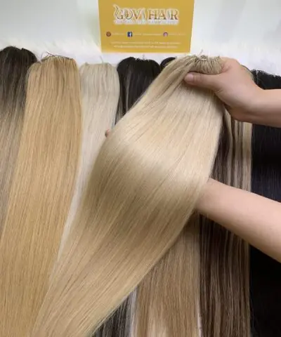 feather-weft-hair-silky-straight-613-color