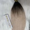 Flat tip hair extension ombre color 1b mix 18c vietnamese hair