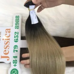 flat tip hair extensions ombre color 1b mixed 24 color human hair