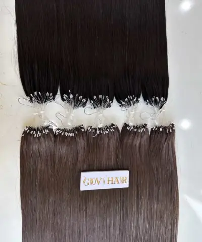 24 Inch Straight #4 Medium Brown Color H6 Feather Hair Extensions Salon Quality 5 h6 feather hair extensions vietnam hair