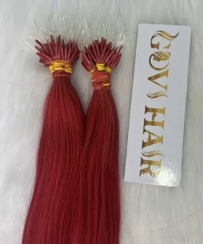 high quality vietnamese hair f tip hair extensions red color