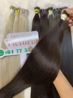 Best I-tip hair extensions 2 color vietnamese hair