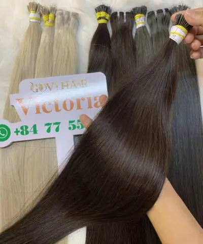 Best I-tip hair extensions 2 color vietnamese hair