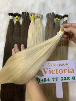 I-Tip Hair Extensions #60A Color 100% Human Hair