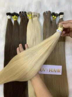 I Tip Hair Extensions Vietnamese Hair #60A Color Human Hair