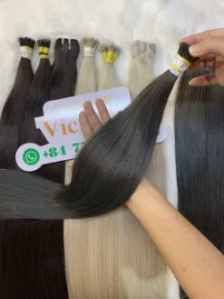 I-tip vietnamese hair extensions straight 7 color raw