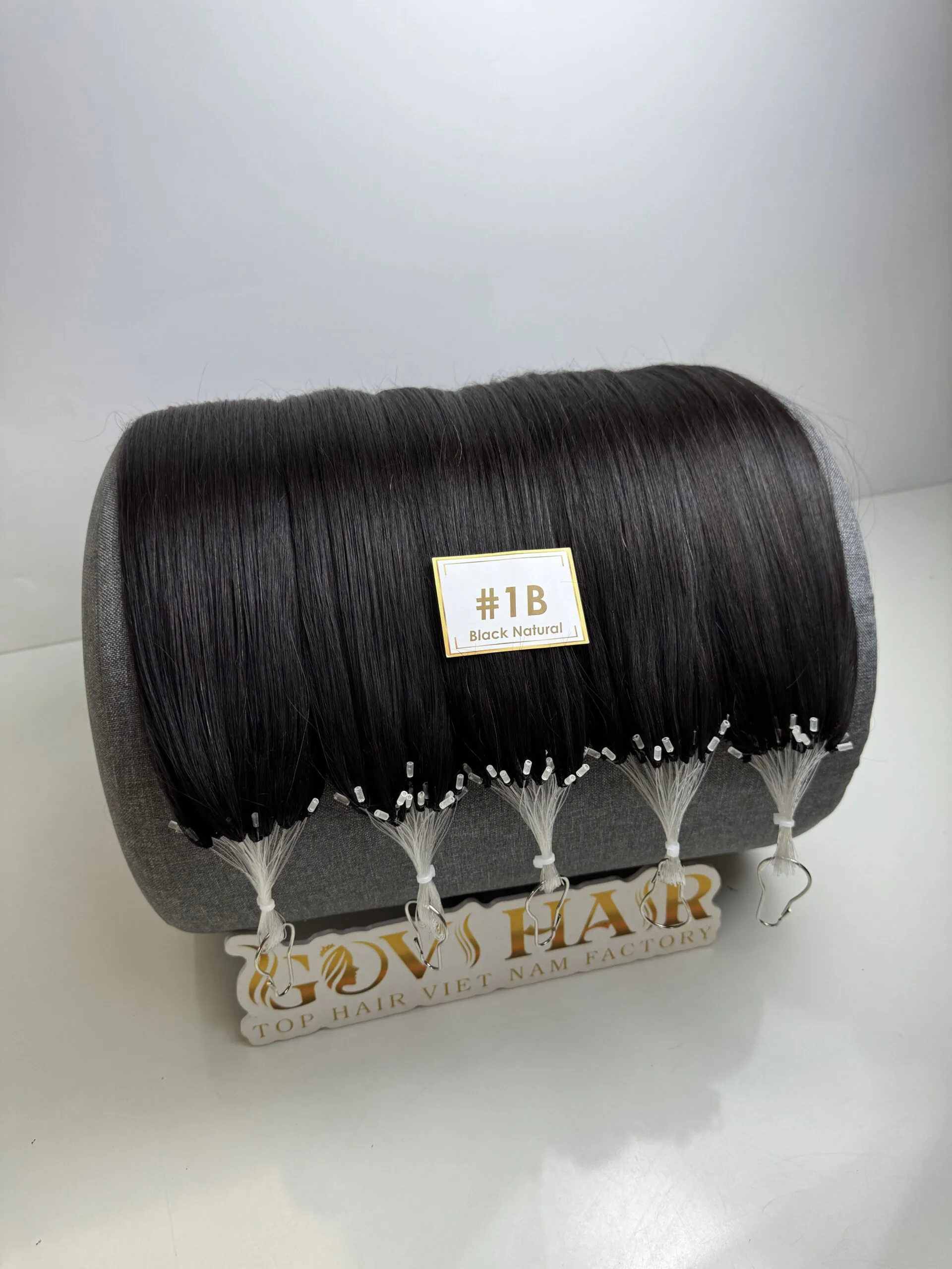 Straight #1B Natural Color H6 Feather Hair Extensions