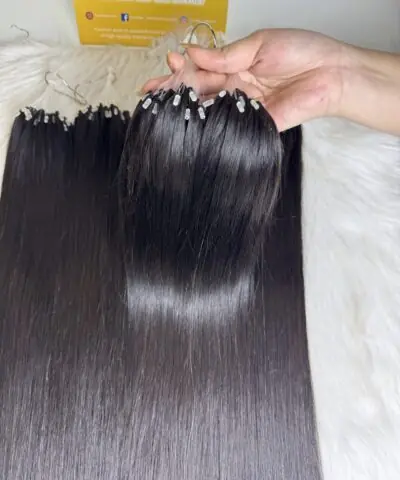 #1B Natural Color H6 Feather Hair Extensions