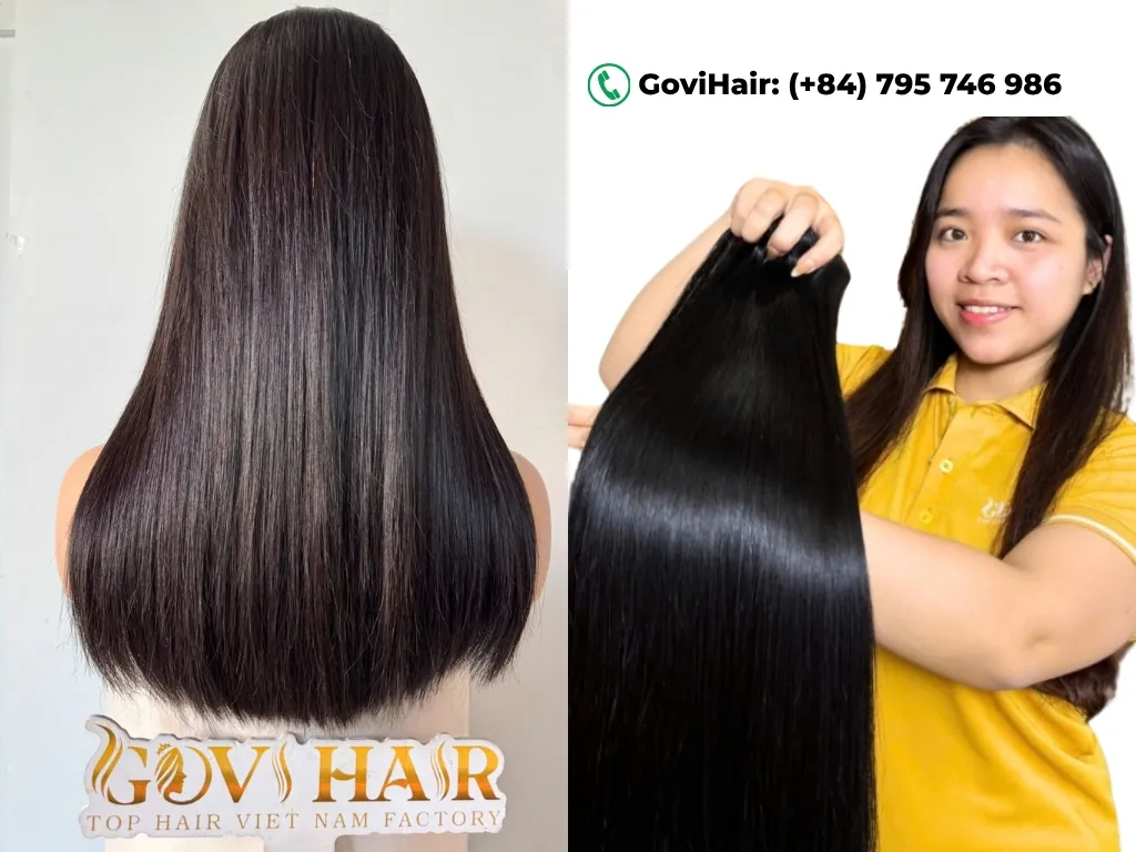 Vietnamese hair bundles offer naturally high density from root to tip