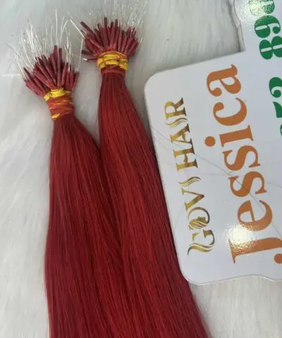vietnamese hair f tip hair extensions red color