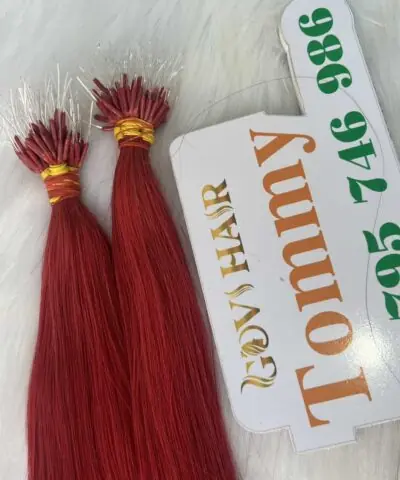 wholesale price f tip hair extensions red color
