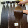 Straight Genius Weft Hair Extensions 24 Inch #4 Medium Brown Color 7 Genius-weft-4-color