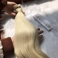 Best quality vietnamese hair invisible tape hair extensions blonde color