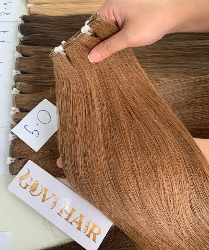 genius weft hair extensions 5 color vietnam virgin hair