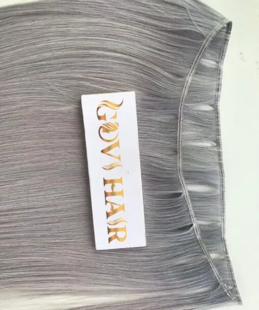 Genius Weft Hair Extensions Grey Color
