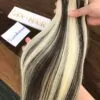 Straight Genius Weft Hair Extensions 22 Inch Scandinavian Blonde Color 8 Genius Weft Hair Extensions Scandinavian Color Vietnamese Hair