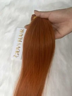 I-Tip Hair Extensions Orange Color 100% Vietnamese Virgin Hair