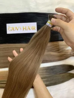 I-Tip Hair Extensions Caramel Lized Color Vietnamese Hair Quality