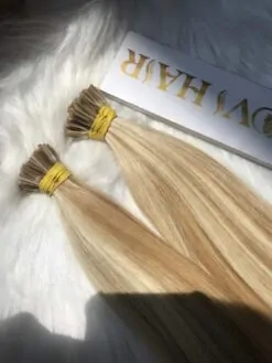 I-Tip Hair Extensions Mix Piano Blonde Color Vietnam Hair