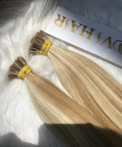 I-Tip Hair Extensions Mix Piano Blonde Color Vietnam Hair