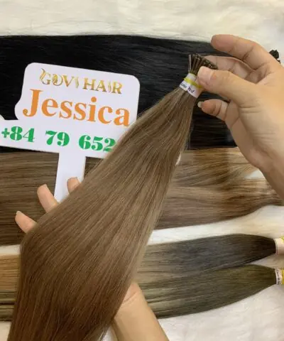 I-Tip Hair Extensions Caramel Lized Color Vietnam Hair Quality