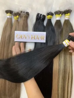 I-tip hair extension straight 1 color vietnamese hair