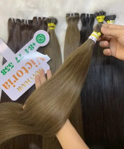 i-tip straight 8 color human hair