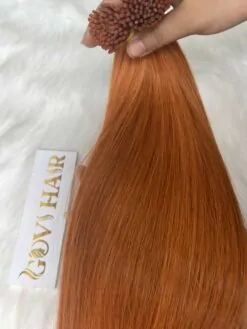 Best I-Tip Hair Extensions Orange Color 100% Vietnamese Virgin Hair