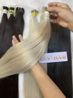 I-Tip Hair Extensions Ivory Color 100% Vietnam Human Hair