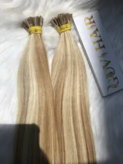 I-Tip Hair Extensions Mix Piano Blonde Color
