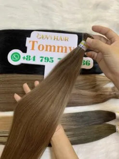 I-Tip Hair Extensions Caramel Lized Color Vietnamese Hair